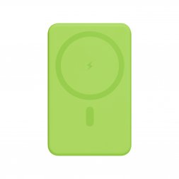 Внешний аккумулятор Largo PD 5000mAh с функцией беспроводной зарядки 15W, салатовый