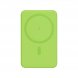 Внешний аккумулятор Largo PD 5000mAh с функцией беспроводной зарядки 15W, салатовый 