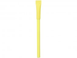 Ручка картонная с колпачком Recycled, желтый (Р)