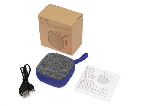 Портативная колонка Arietta, синий 