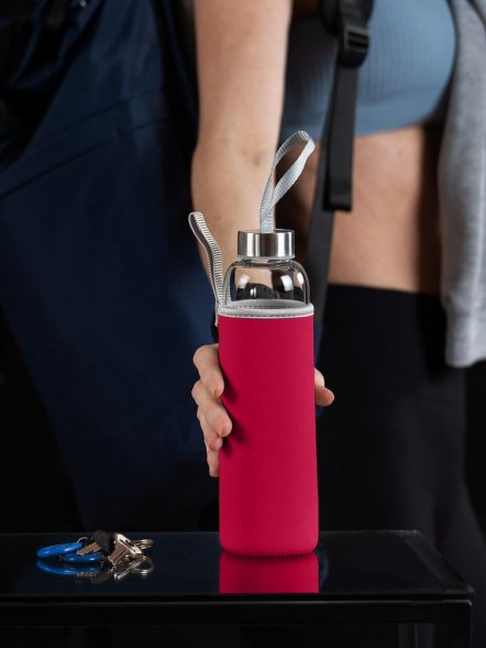 Бутылка для воды Sleeve Ace, красная 