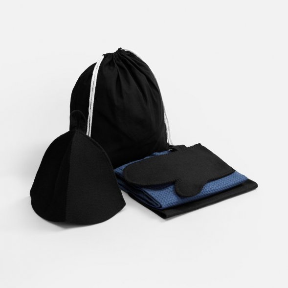 Банный набор Heat Therapy ver.2, мужской, темно-синий 