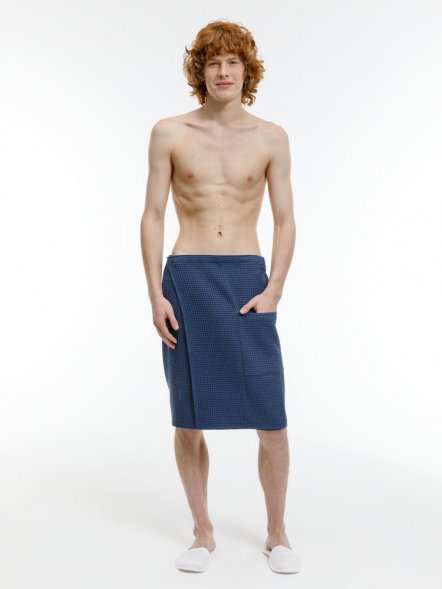 Банный набор Heat Therapy ver.2, мужской, темно-синий 