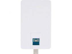 Duo Slim USB-накопитель емкостью 64ГБ и разъемами Type-C и USB-A 3.0, белый