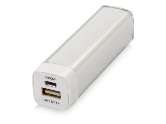Портативное зарядное устройство Ангра, 2200 mAh, белый 