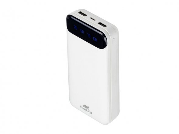 RIVACASE VA2280 (20000mAh) с дисплеем, белый, внешний аккумулятор /24 