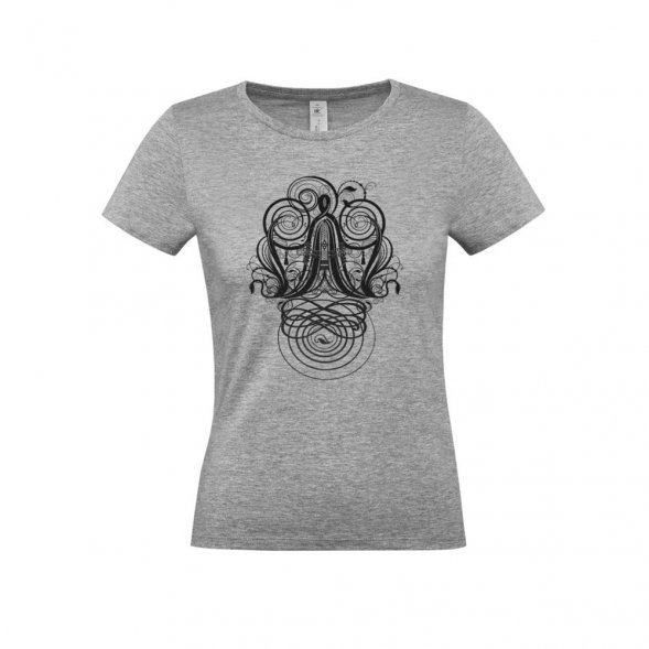 Футболка женская «Антиква А», серый меланж 