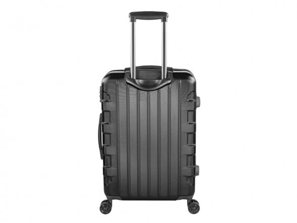 Чемодан BUGATTI Galatea, чёрный, поликарбонат / АБС-пластик, 46х27,5х67 см, 65 л 