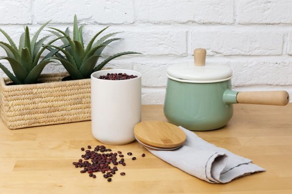 Банка для хранения Bambic с бамбуковой крышкой 