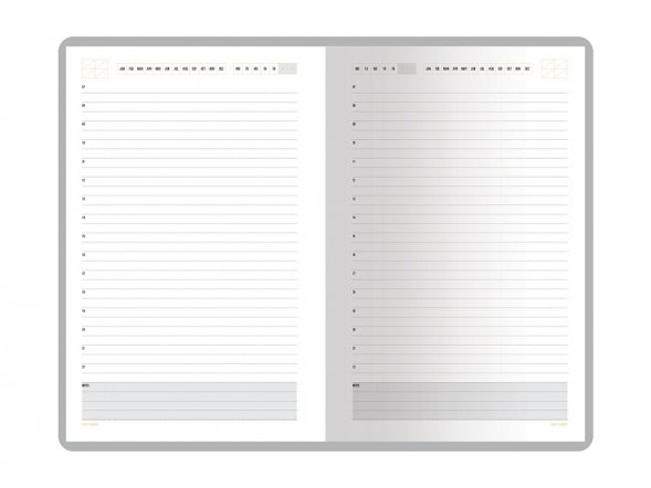 Ежедневник А5 недатированный Mercury, салатовый 