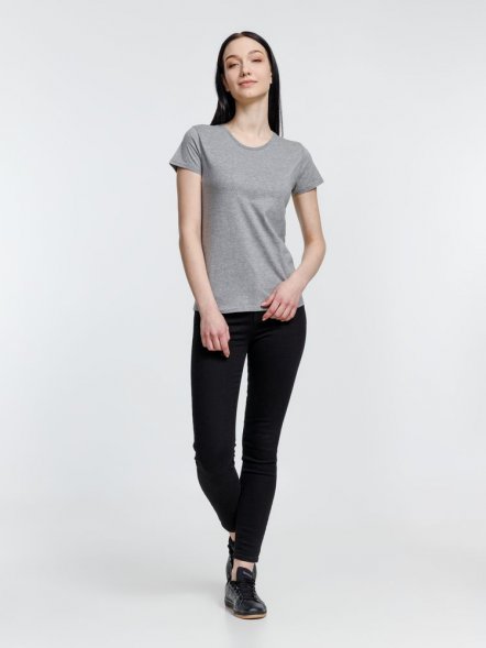 Футболка женская Pioneer Women, серый меланж 