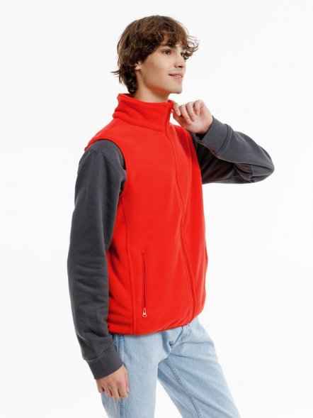 Жилет флисовый унисекс Nesse, красный 
