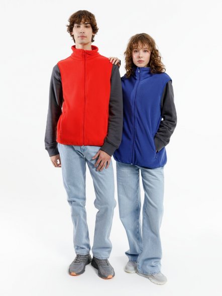 Жилет флисовый унисекс Nesse, красный 