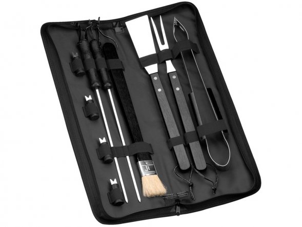 Набор для барбекю Barabicu из 10 предметов, черный (Р) 