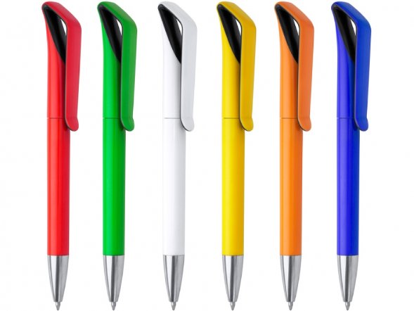 Ручка пластиковая шариковая IRATI, желтый 