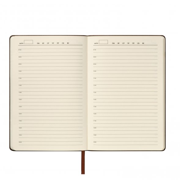 Ежедневник Teolo недатированный, коричневый 
