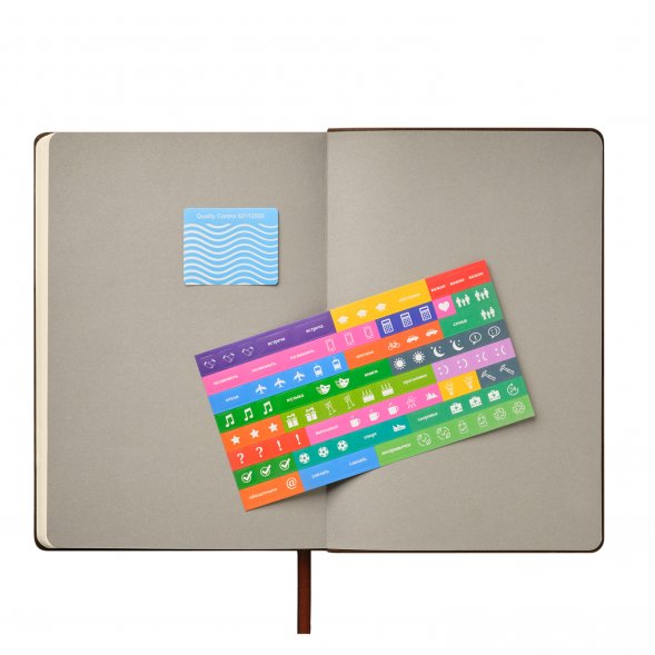 Ежедневник Teolo недатированный, коричневый 