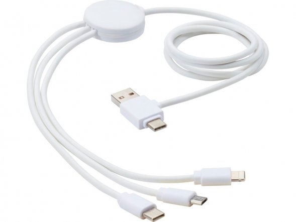 Зарядный кабель 5-в-1 с противобактериальной присадкой Pure 