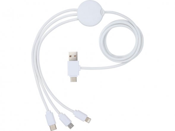 Зарядный кабель 5-в-1 с противобактериальной присадкой Pure 