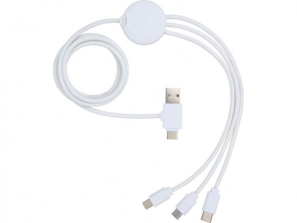 Зарядный кабель 5-в-1 с противобактериальной присадкой Pure 