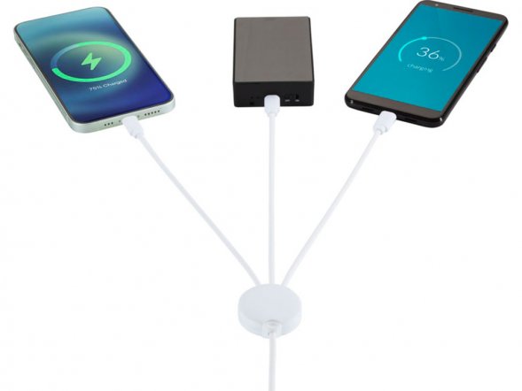 Зарядный кабель 5-в-1 с противобактериальной присадкой Pure 