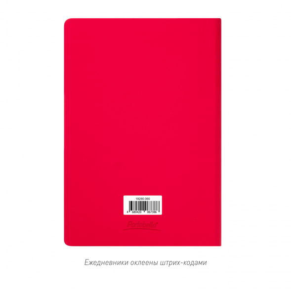 Ежедневник Spark недатированный, красный (с упаковкой, со стикерами) 