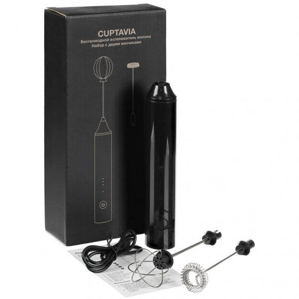 Беспроводной вспениватель молока Cuptavia, черный 