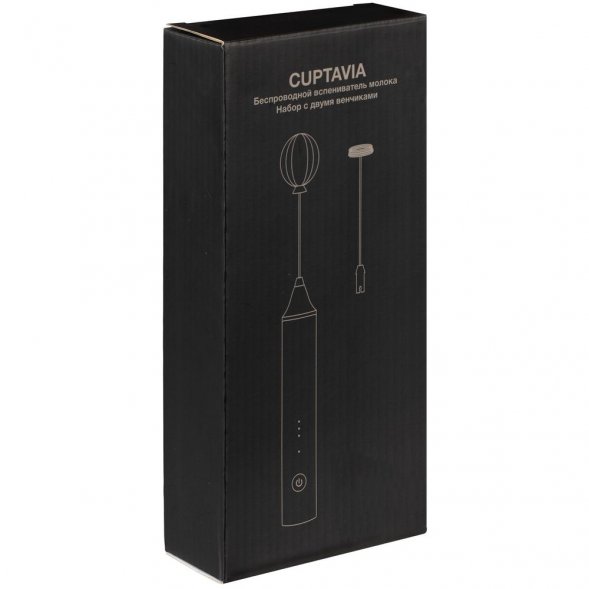 Беспроводной вспениватель молока Cuptavia, черный 
