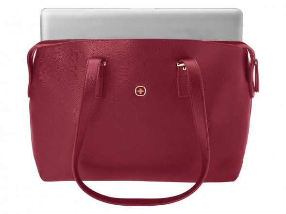 Сумка женская WENGER RosaElli с карманом для ноутбука 14, красная, полиэстер, 37 x29x19 см 