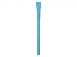 Ручка картонная с колпачком Recycled, голубой (Р)