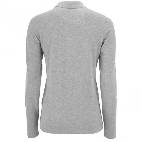 Рубашка поло женская с длинным рукавом Perfect LSL Women, серый меланж 