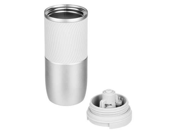 Герметичная вакуумная термокружка Pillar,550 мл, серебристый 