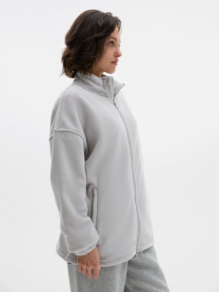 Куртка флисовая унисекс Nebo, светло-серая 