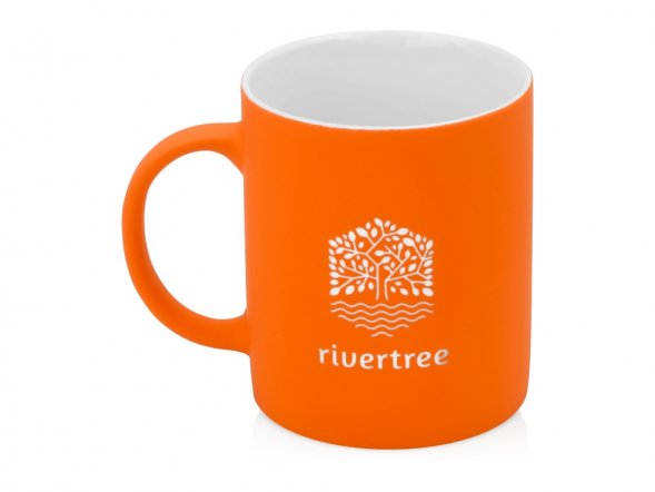 Кружка с покрытием soft-touch Barrel of a Gum, оранжевый 