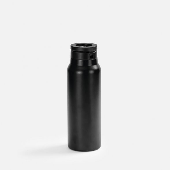 Термобутылка Magnus с магнитным держателем для телефона, черная 