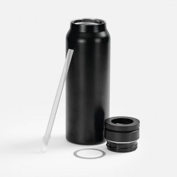 Термобутылка Magnus с магнитным держателем для телефона, черная