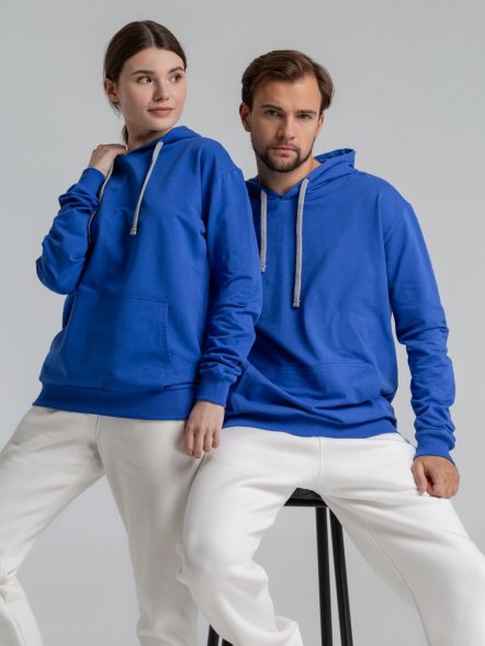 Толстовка с капюшоном Unit Kirenga, ярко-синяя 