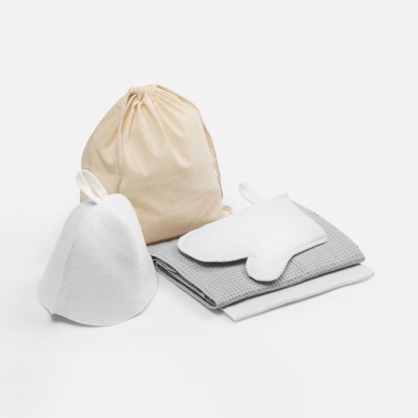 Банный набор Heat Therapy ver.2, женский, светло-серый 