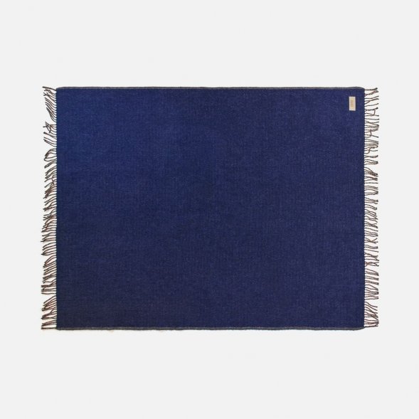 Плед Devika, синий с бежевым 