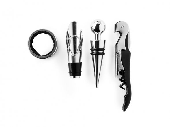 Винный набор VENET, серебристый/бежевый 