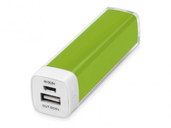 Портативное зарядное устройство Ангра, 2200 mAh, зеленое яблоко 
