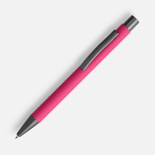 Ручка шариковая Atento Soft Touch, розовая 