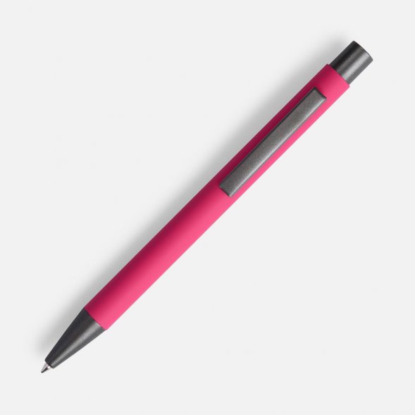 Ручка шариковая Atento Soft Touch, розовая 