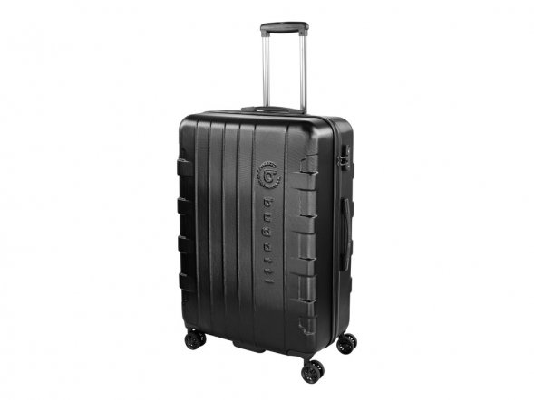 Чемодан BUGATTI Galatea, чёрный, поликарбонат / АБС-пластик, 53х30,5х77 см, 96 л 