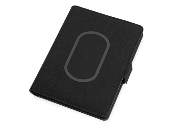 Органайзер с беспроводной зарядкой 5000 mAh Powernote, темно-серый (P) 