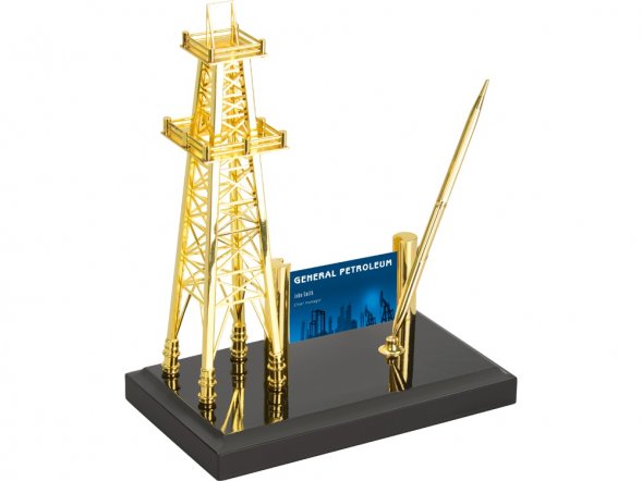 Настольный прибор Недра, золотистый/черный 