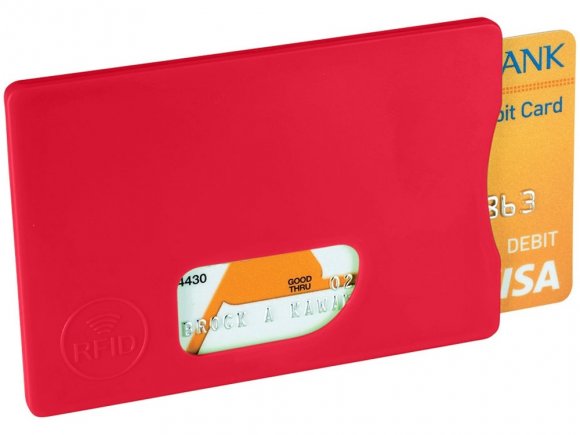 Защитный RFID чехол для кредитной карты Arnox, красный 