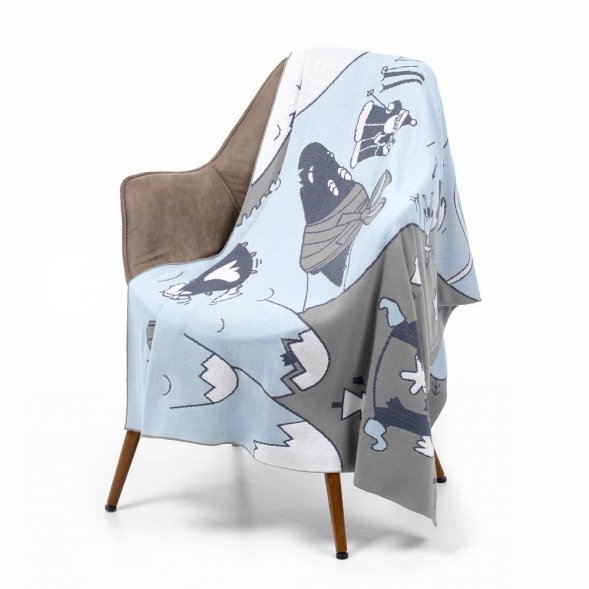 Плед Draconia, серо-голубой 