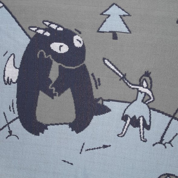 Плед Draconia, серо-голубой 