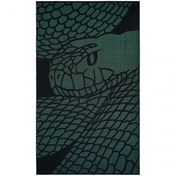 Плед Serpentica, черный с люрексом 